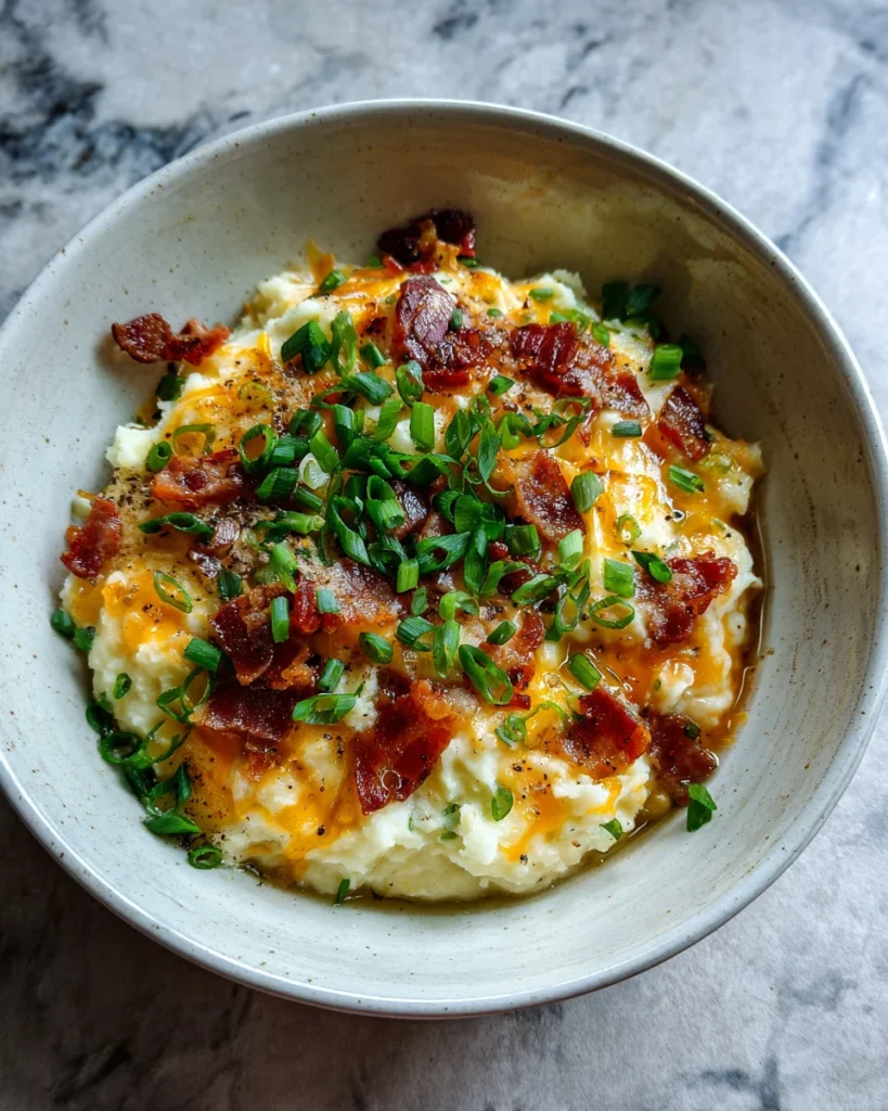 Loaded Bacon Cheddar Mashed Potato Bowls