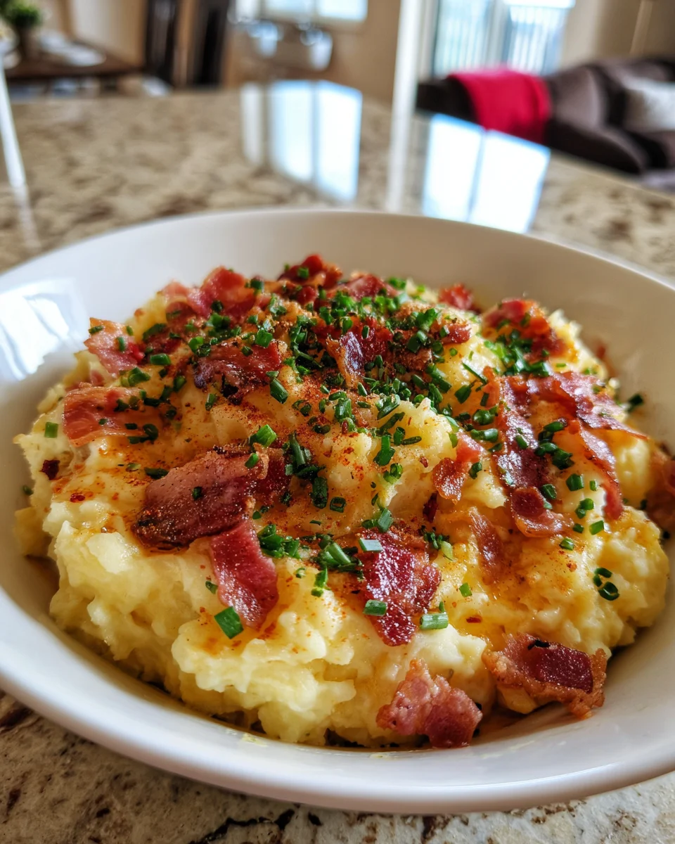 Loaded Bacon Cheddar Mashed Potato Bowls