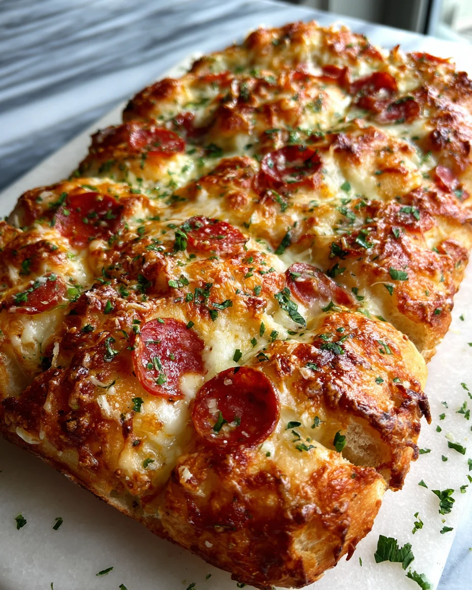 Loaded Cheesy Pizza Bread