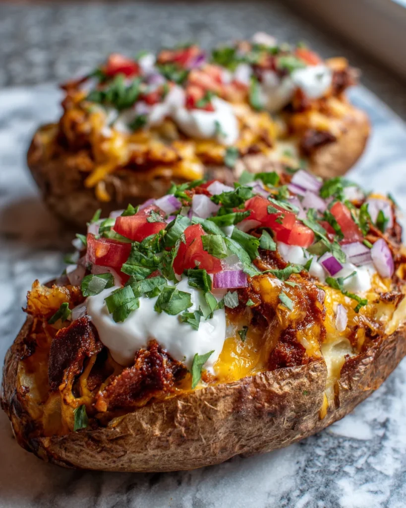 Loaded Taco Potatoes