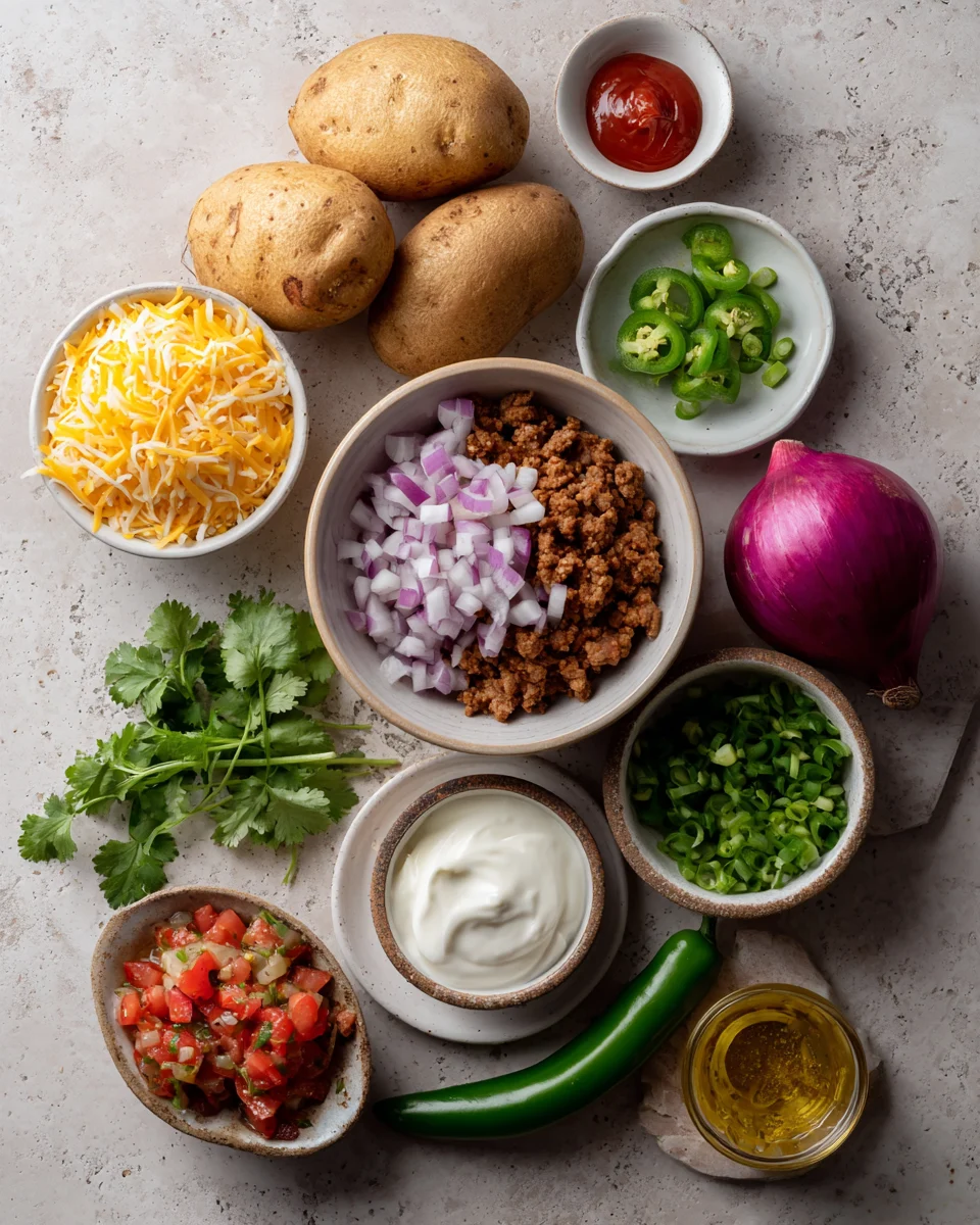 Loaded Taco Potatoes