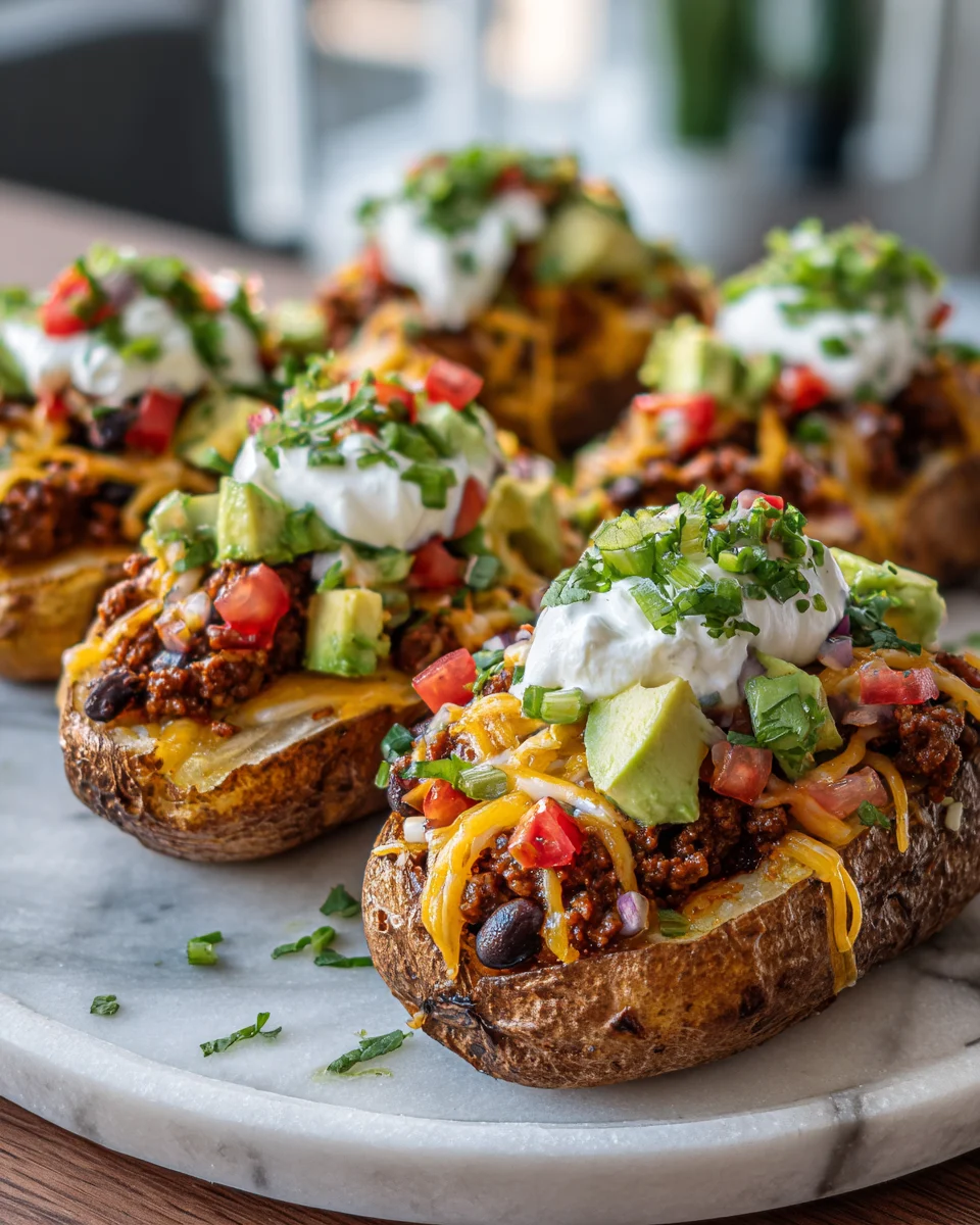 Loaded Taco Potatoes