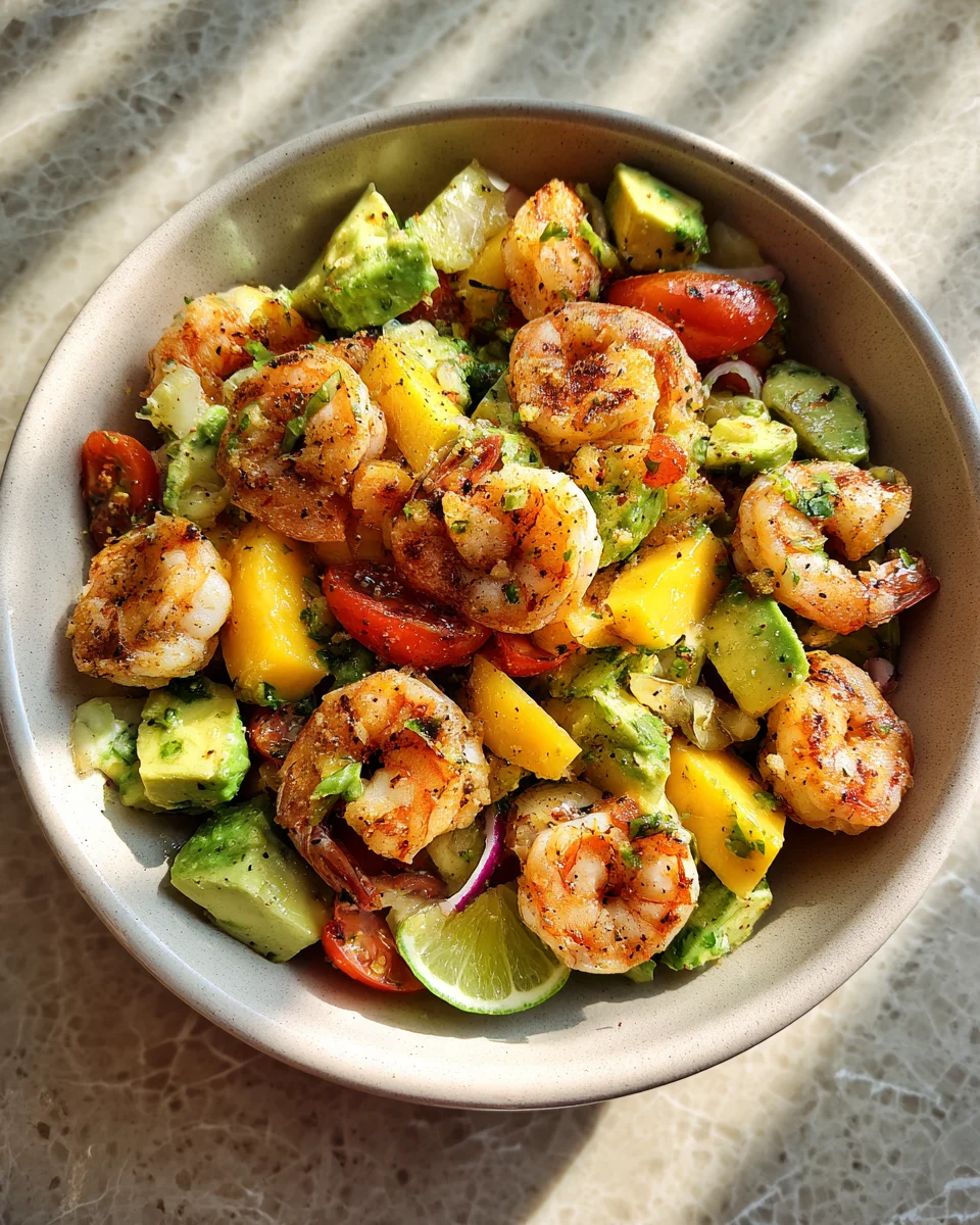 Mango Avocado Lime Shrimp Salad