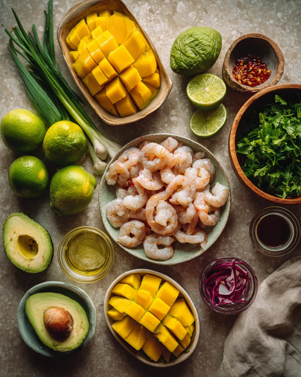 Mango Avocado Lime Shrimp Salad