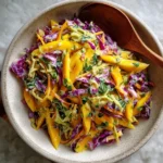 Mango Slaw Bowls with Honey Lime Cream