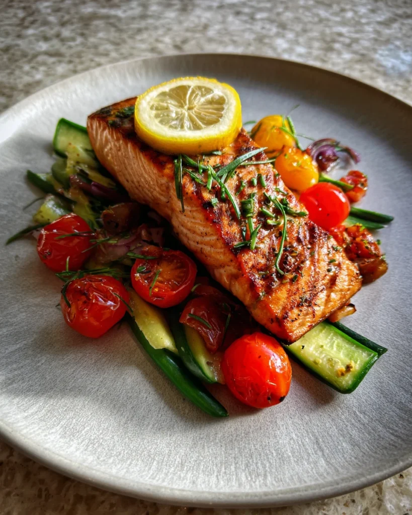 Mediterranean Baked Salmon