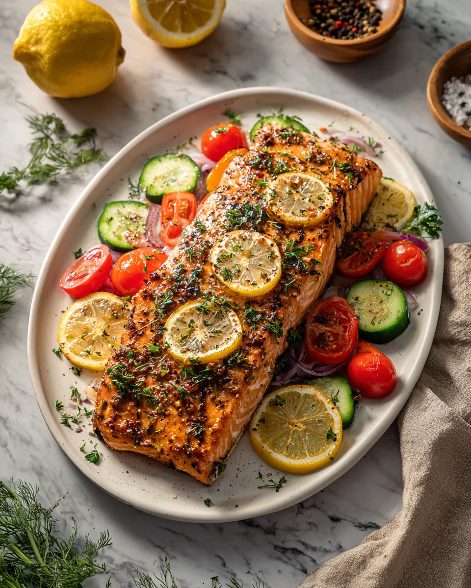 Mediterranean Baked Salmon