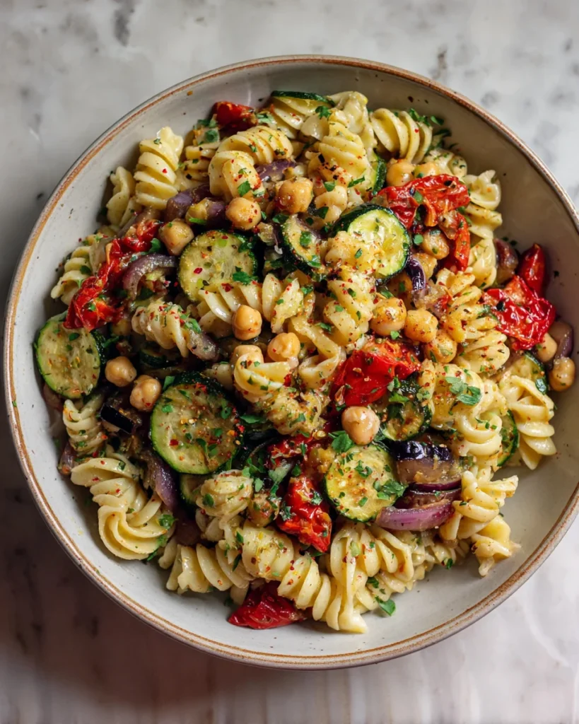 Mediterranean Chickpea Pasta Salad