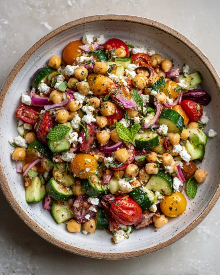 Mediterranean Chickpea Salad: A Flavorful, Nutritious Delight