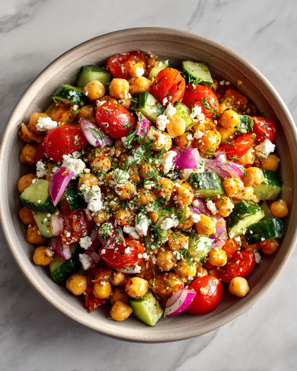 Mediterranean Chickpea Salad: A Flavorful, Nutritious Delight