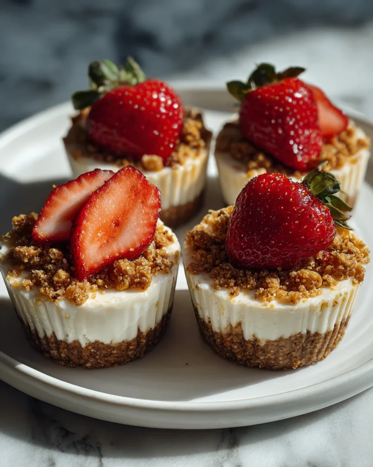 No-Bake Strawberry Cheesecake Crunch Cups