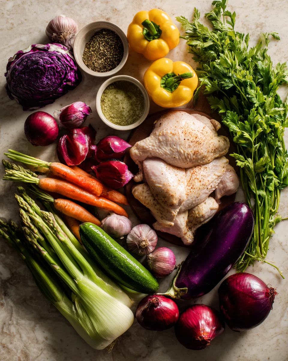 One-Pan Garlic Butter Chicken and Vegetables