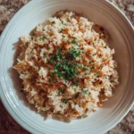 One-Pan Garlic Parmesan Rice