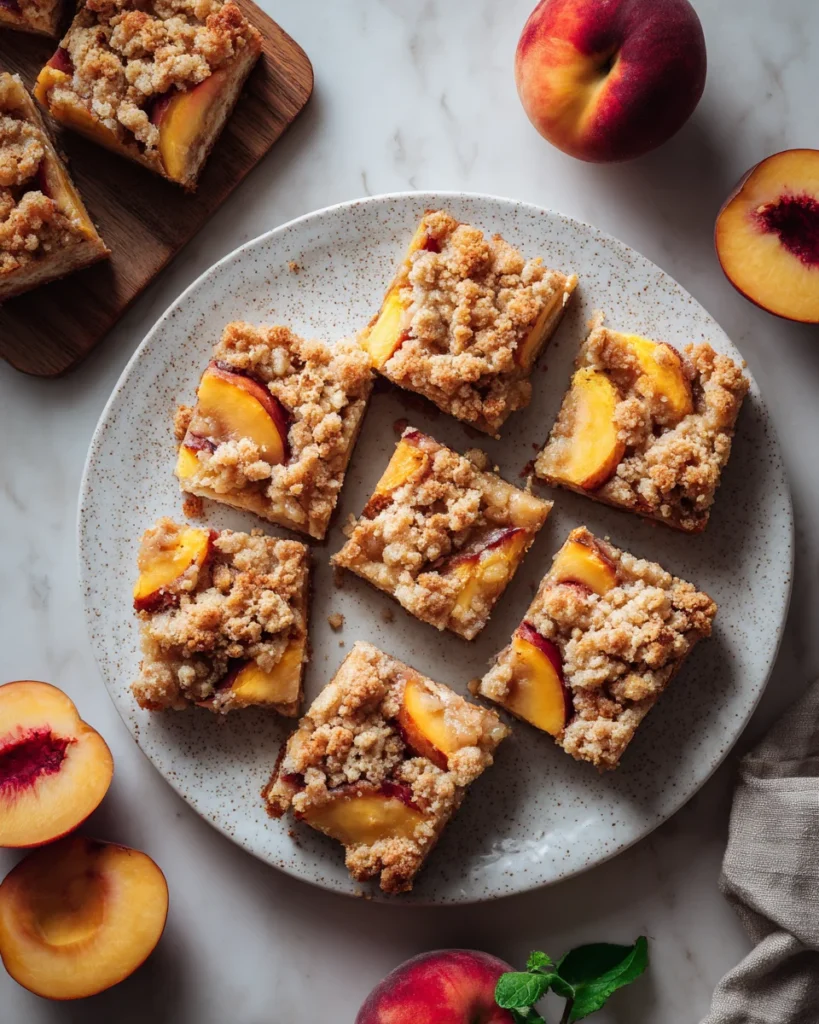 Peach Crumb Bars