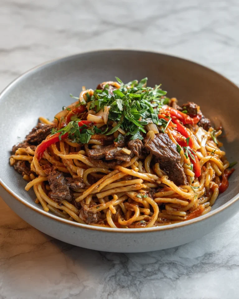 Philly Cheesesteak Pasta