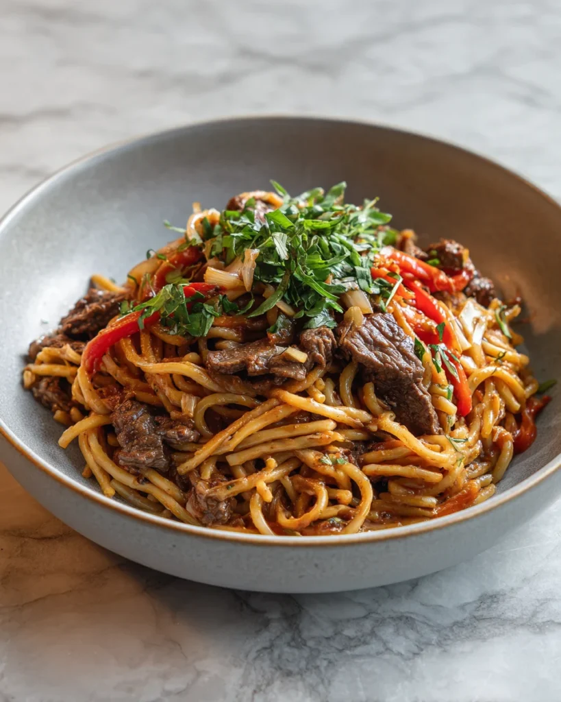 Philly Cheesesteak Pasta