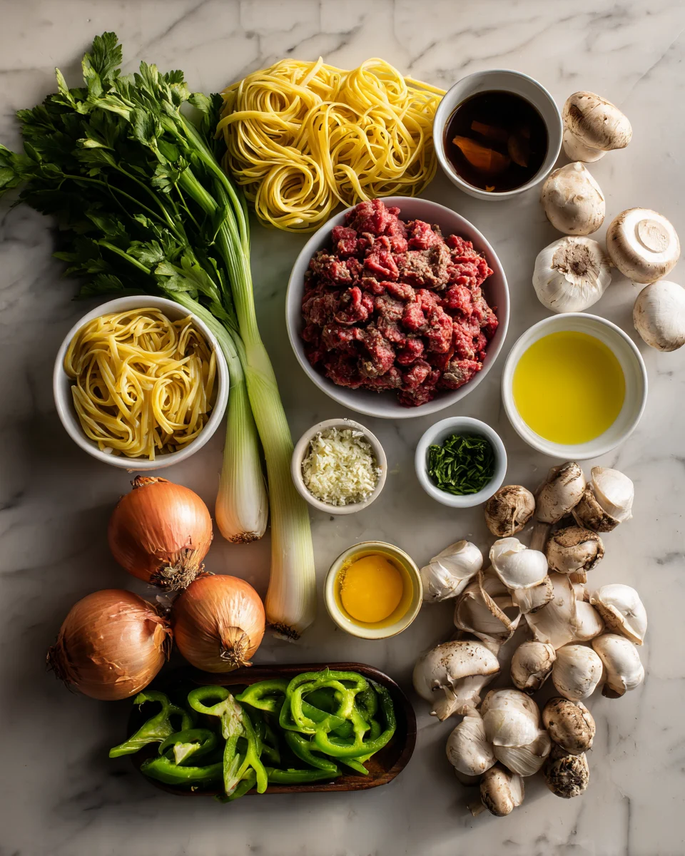 Philly Cheesesteak Pasta