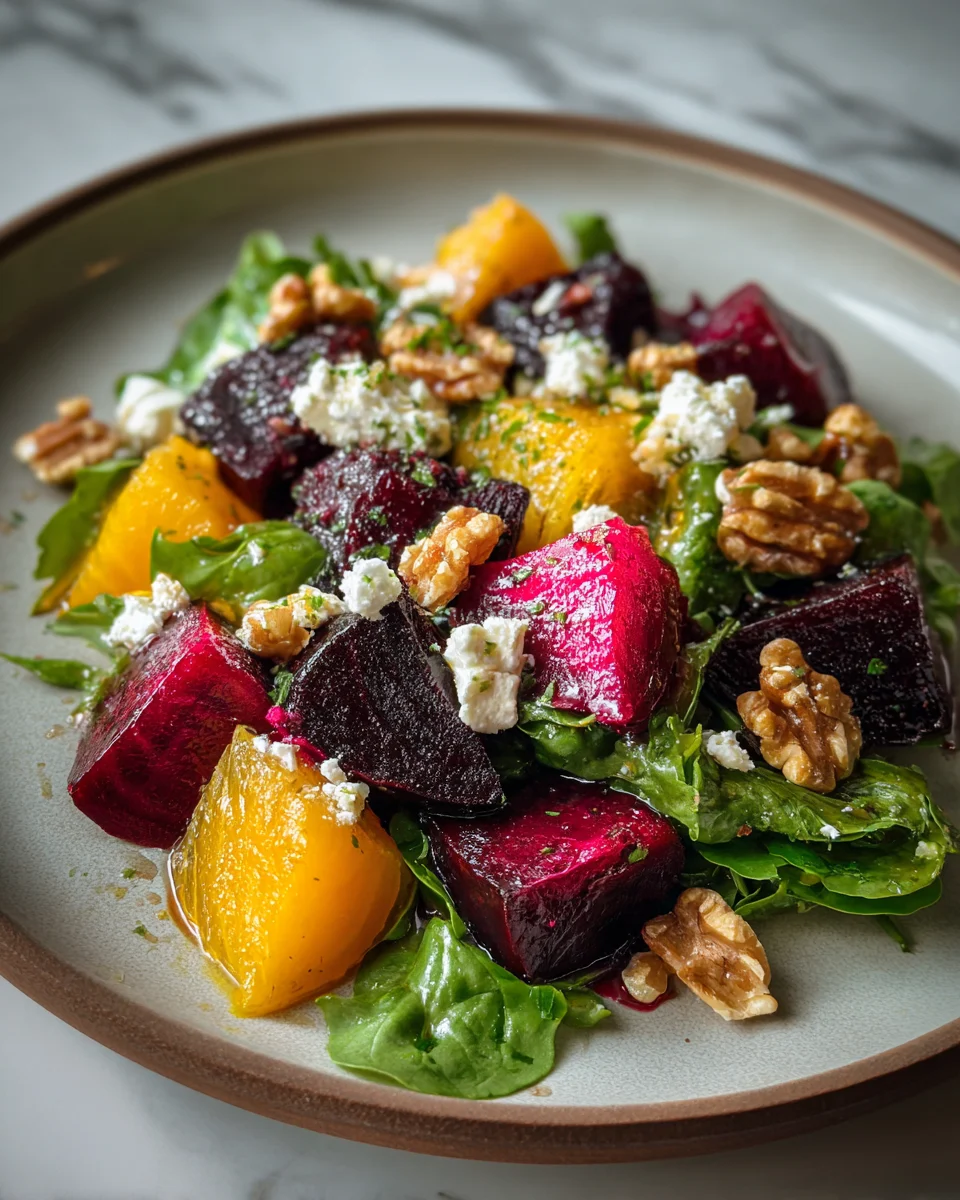 Roasted Beet Goat Cheese Salad