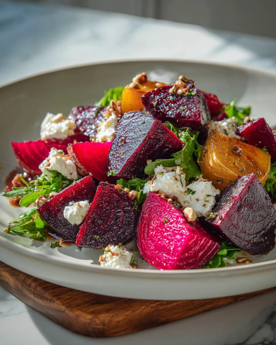 Roasted Beet Goat Cheese Salad