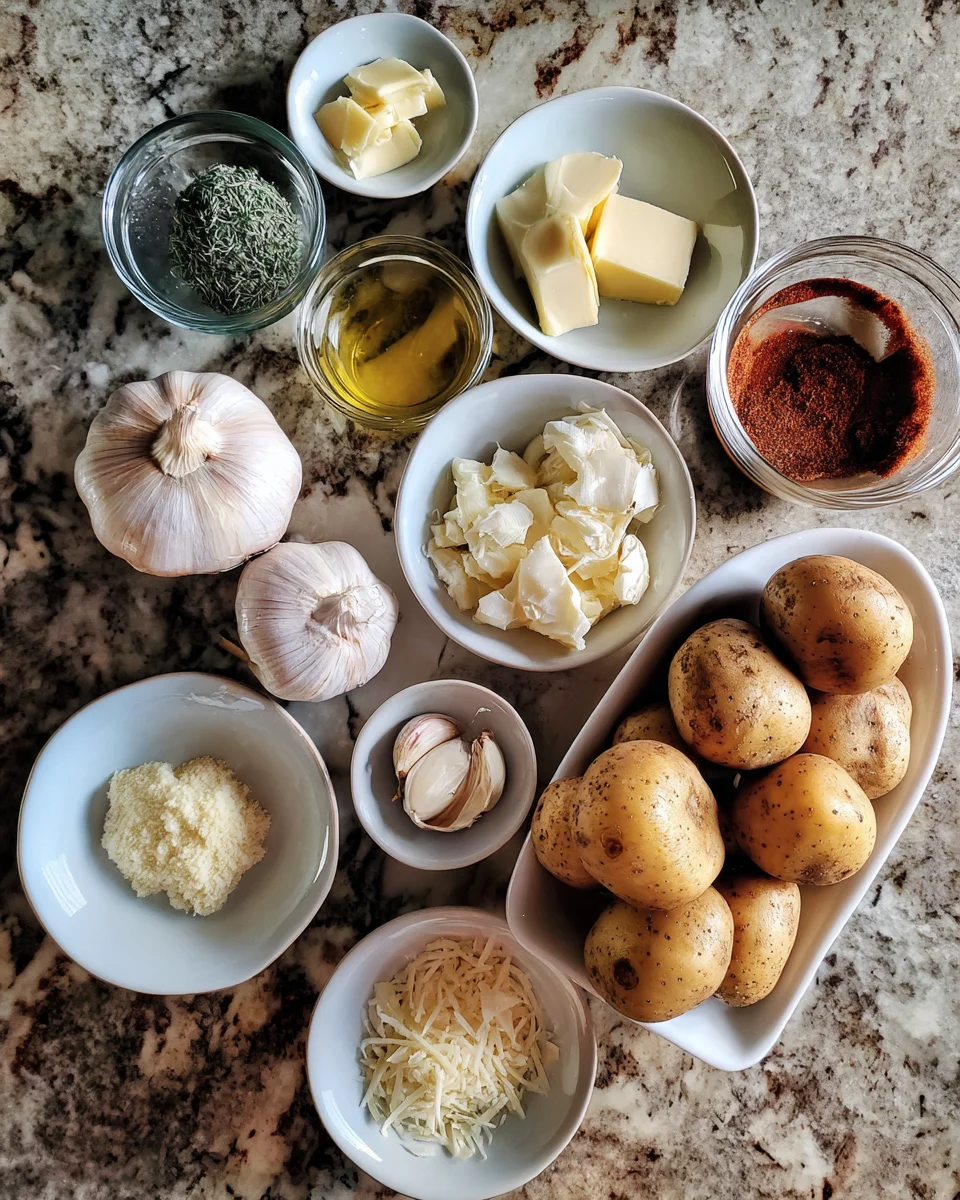 Roasted Garlic Parmesan Potatoes