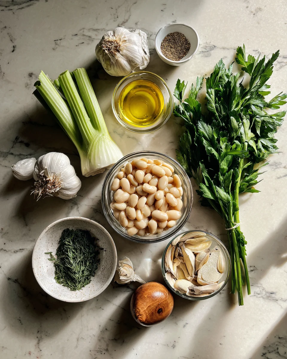 Roasted Garlic White Bean Soup