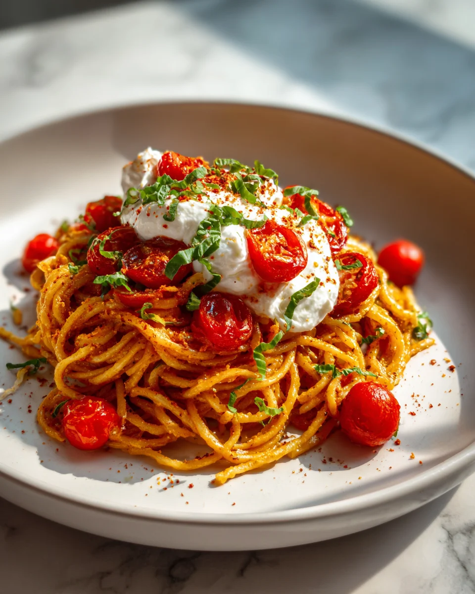 Roasted Tomato Burrata Pasta: A Delicious Family Favorite