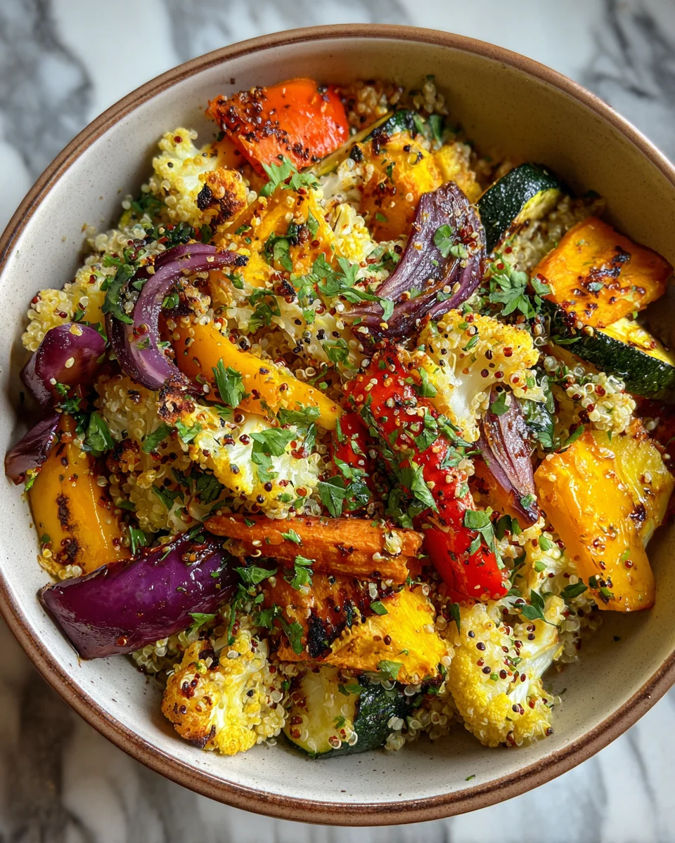 Roasted Vegetable Quinoa Bowls