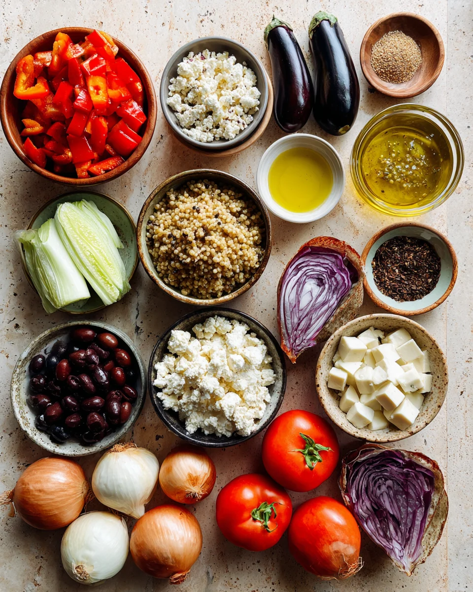 Roasted Veggie Feta Grain Bowls