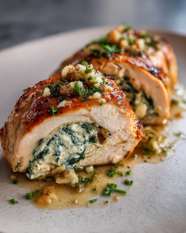 Rolled Chicken With Feta And Spinach Filling: A Family Favorite