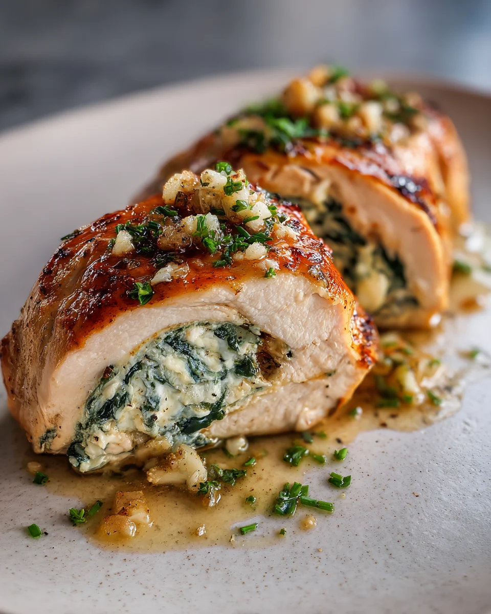 Rolled Chicken With Feta And Spinach Filling: A Family Favorite