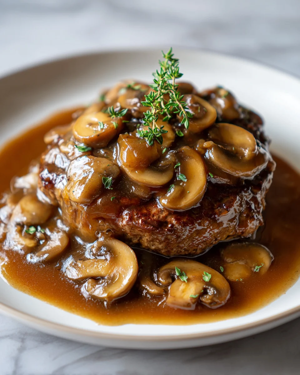 Salisbury Steak with Mushroom Gravy