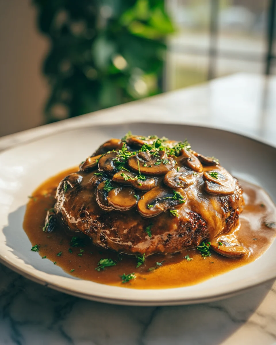 Salisbury Steak with Mushroom Gravy