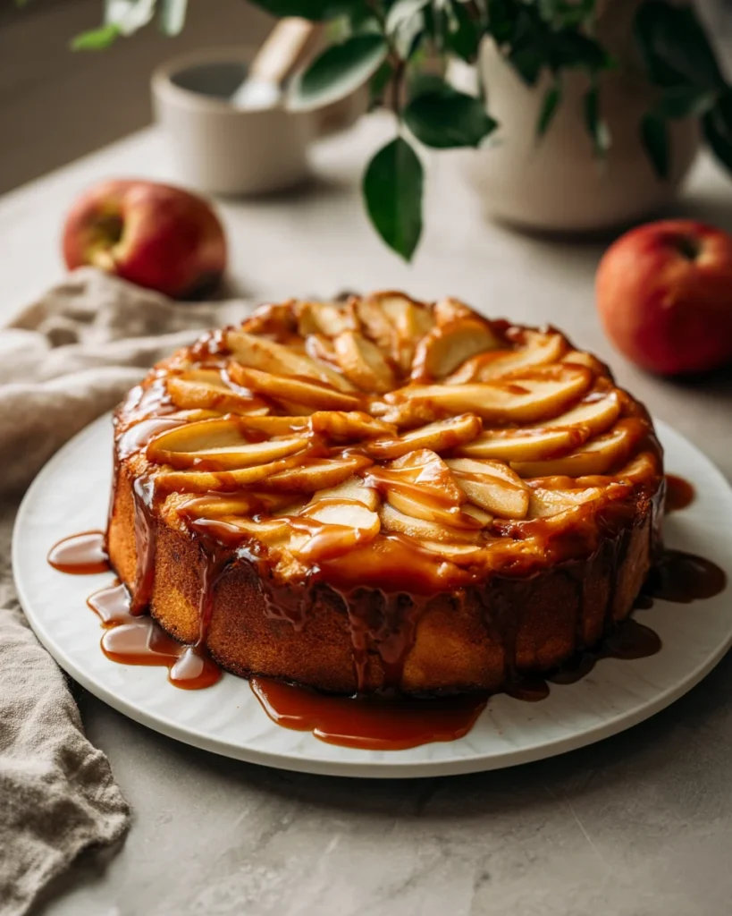 Salted Caramel Apple Cake