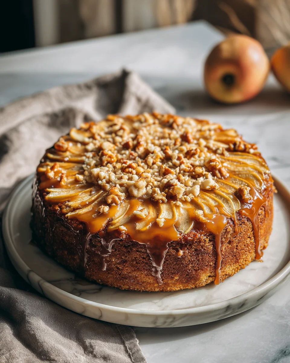 Salted Caramel Apple Cake