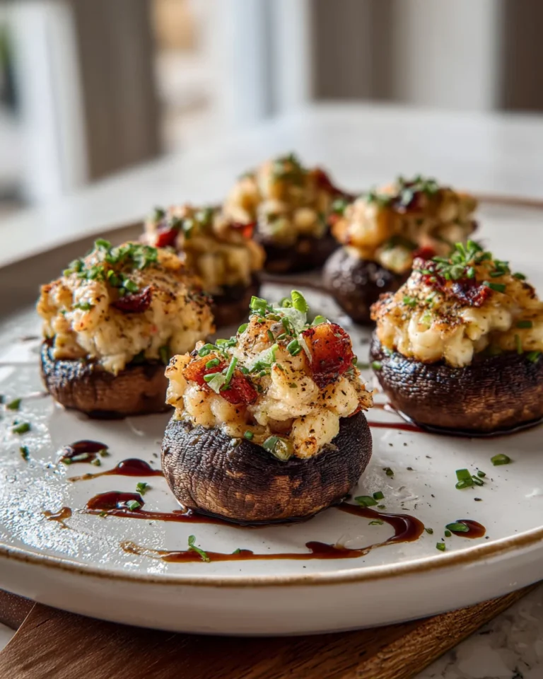 Seafood Stuffed Mushrooms