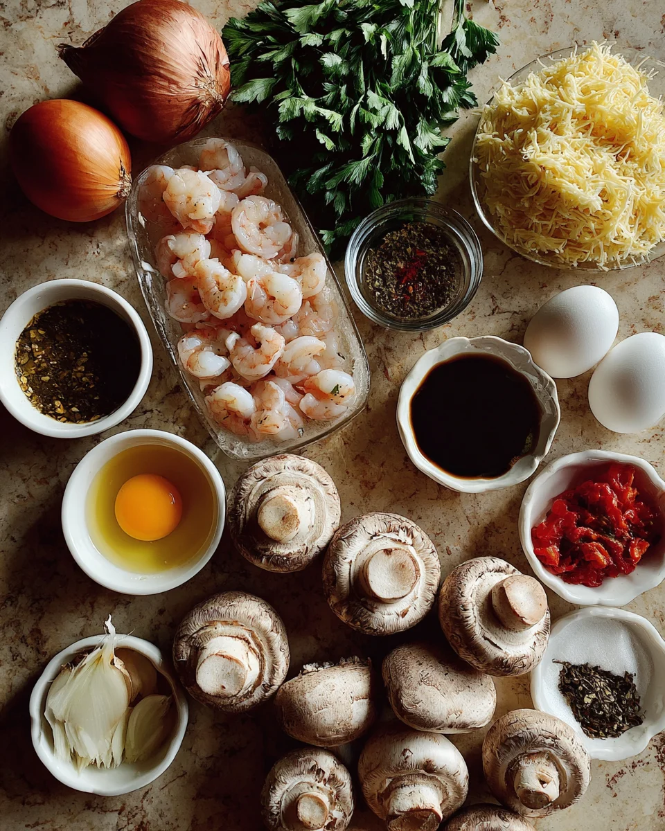 Seafood Stuffed Mushrooms