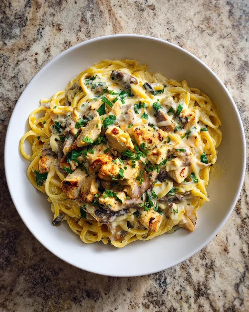 Slow Cooker Ranch Chicken Pasta