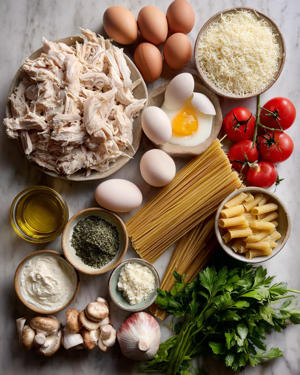 Slow Cooker Ranch Chicken Pasta