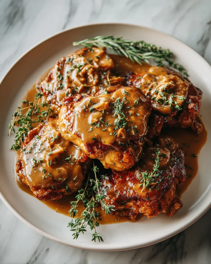 Smothered Chicken with Gravy