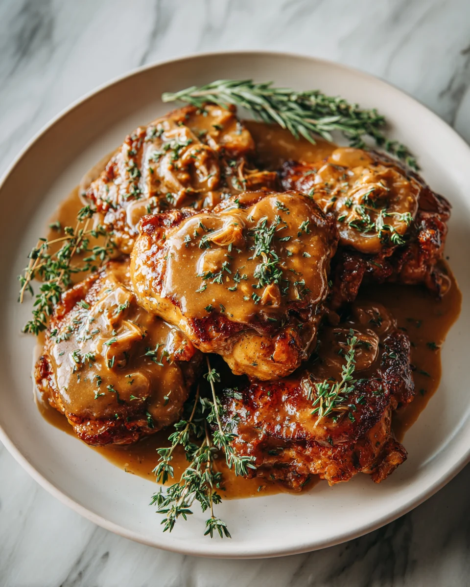 Smothered Chicken with Gravy
