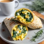 Spinach Feta Breakfast Wraps