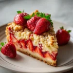 Strawberry Vanilla Crumb Cake