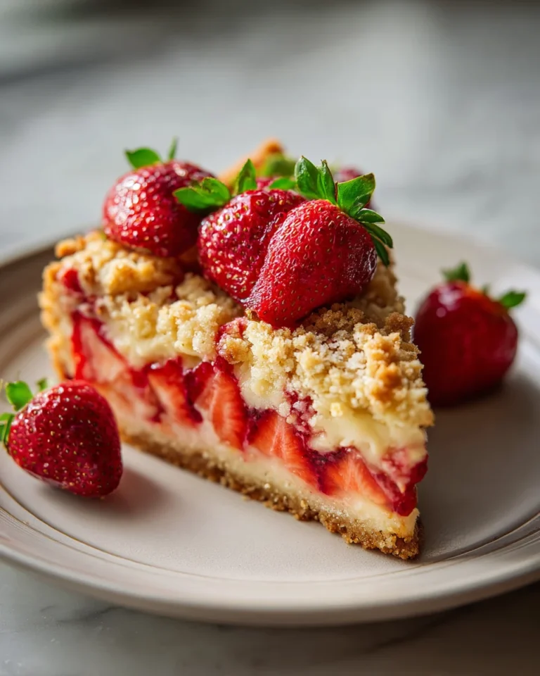 Strawberry Vanilla Crumb Cake