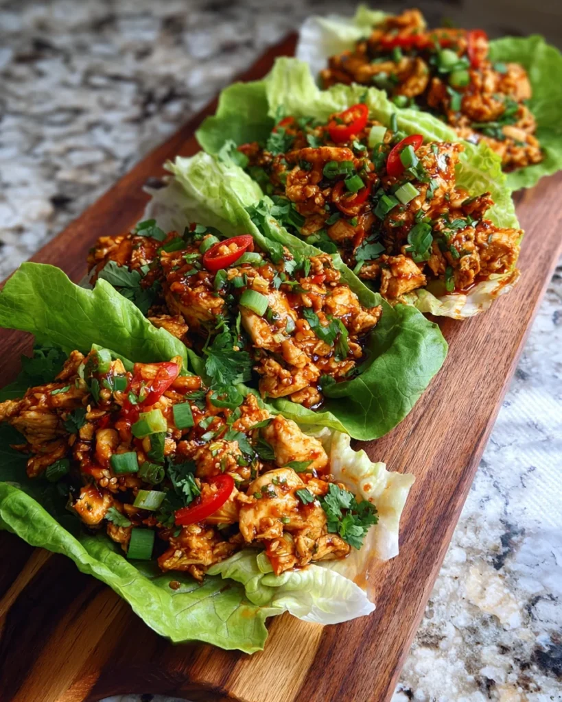Sweet Chili Chicken Lettuce Wraps: A Delicious and Healthy Meal