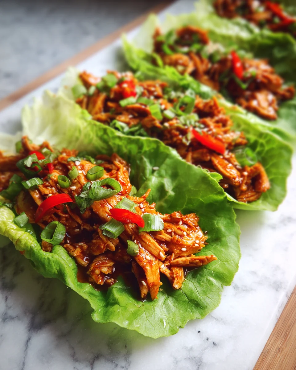 Sweet Chili Chicken Lettuce Wraps: A Delicious and Healthy Meal
