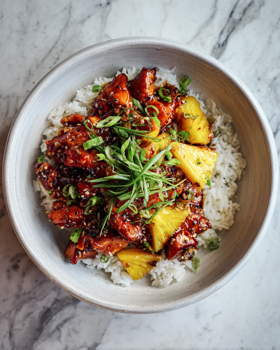 Teriyaki Pineapple Chicken Bowls