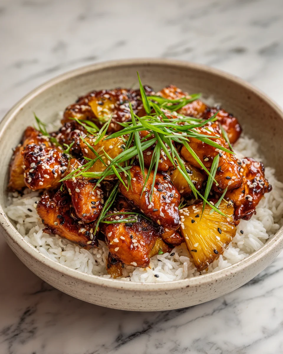 Teriyaki Pineapple Chicken Bowls