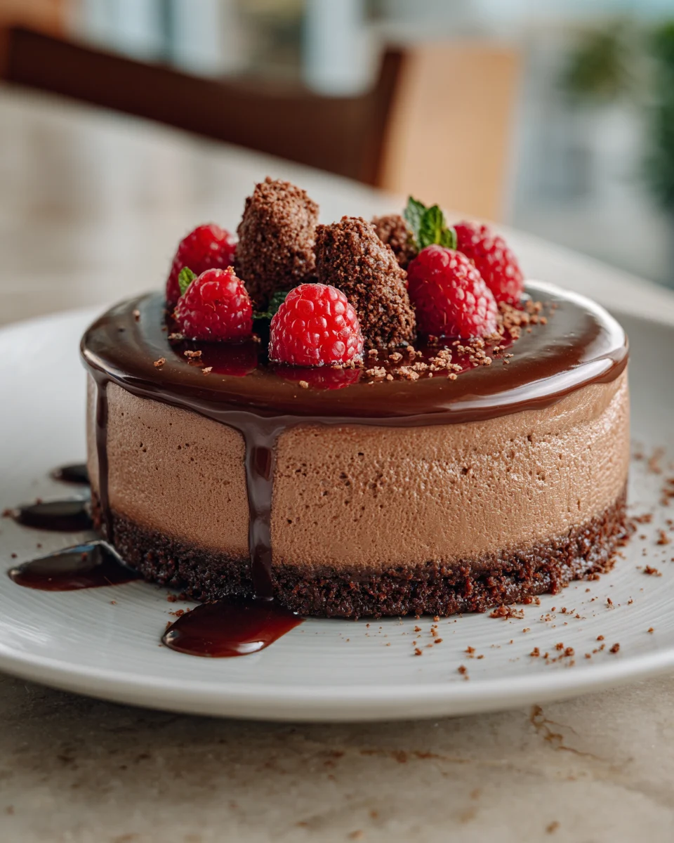 Triple Chocolate Mousse Cake