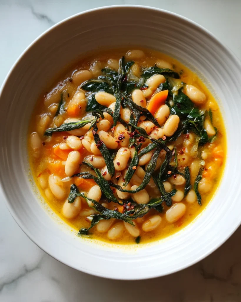 Tuscan White Bean Soup in 30 Minutes