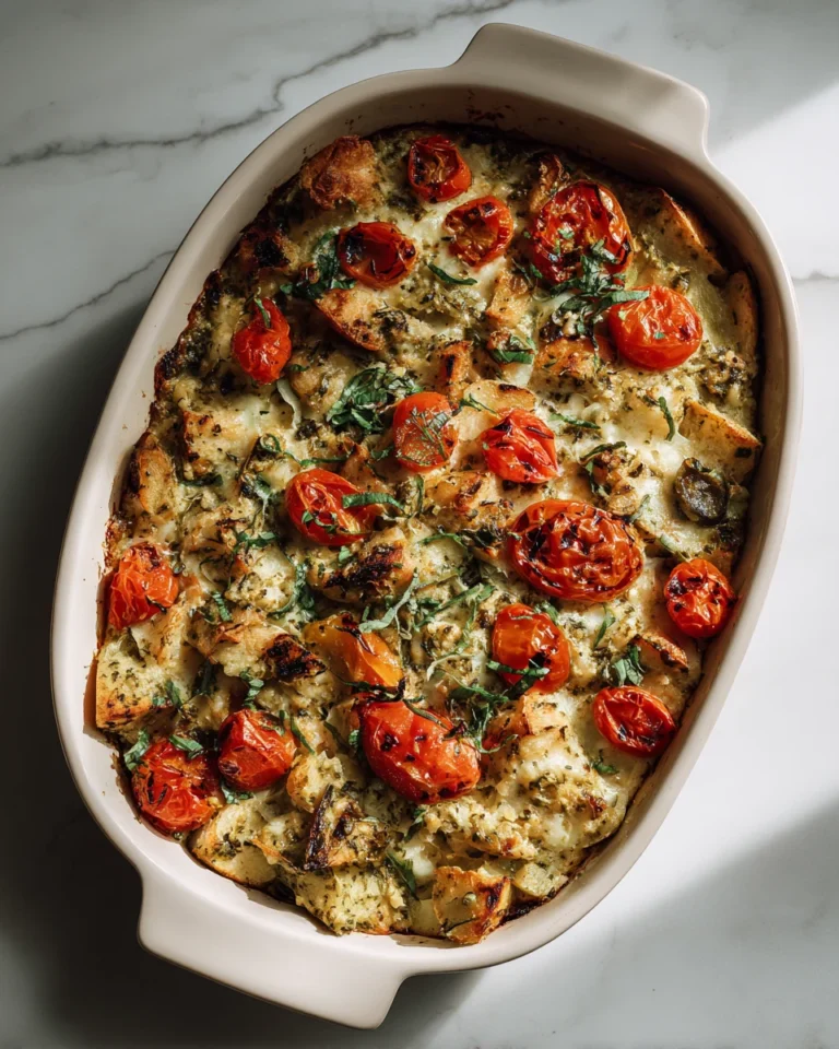 Delicious White Bean and Pesto Bake Recipe
